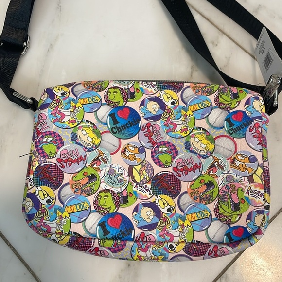 NWT Buckle Down Nickelodeon cartoon purse nylon strap Ren & Stimpy Rugrats Rocko - Picture 5 of 10